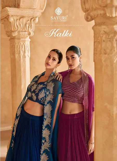 Kalki By Sayuri Chinon Silk Indo Western Wholesale Shop In Surat Catalog